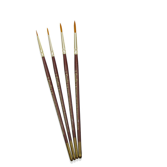 Camlin SR 66 ROUND 4 BRUSH SET  (Multicolor)