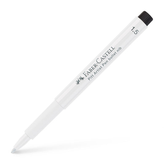 Pitt Artist Pen bullet nib 1.5 India ink pen, white