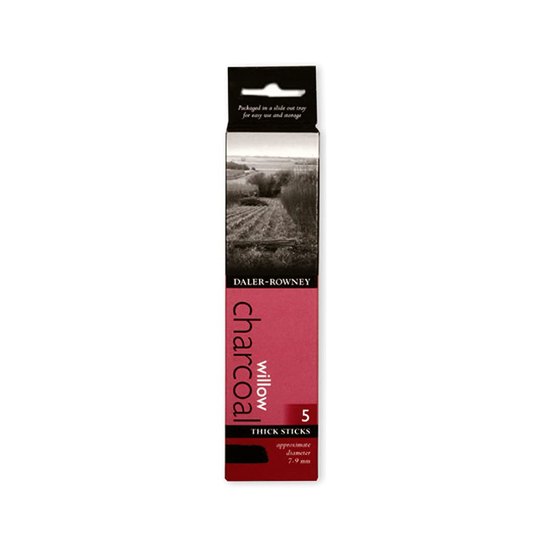 Daler-Rowney 5Pcs Willow Charcoal Thick Sticks