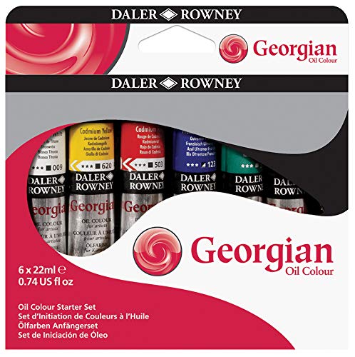 Daler-Rowney Georgian Oil Colour Starter Set (6x22ml , Multicolor-150)