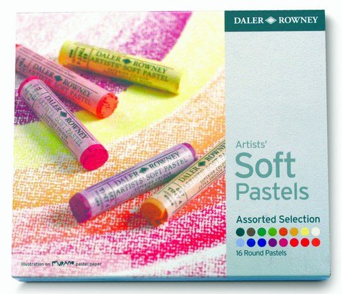 Daler Rowney Artists Soft Pastels- Assorted,Set of 16
