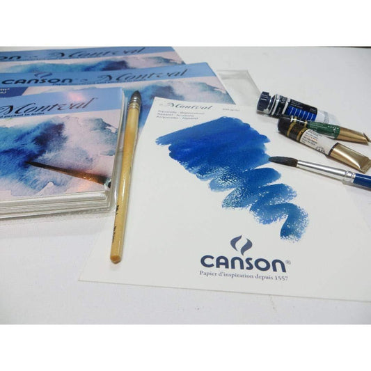 Canson Montval Watercolor Paper 300 GSM 21 cm x 29.7 cm (Size A4) 10 Sheet Packet