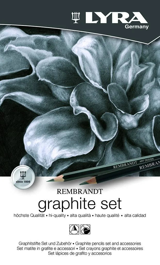LYRA GERMANY Rembrandt Graphite Set with Metal Case (Pack of 11)