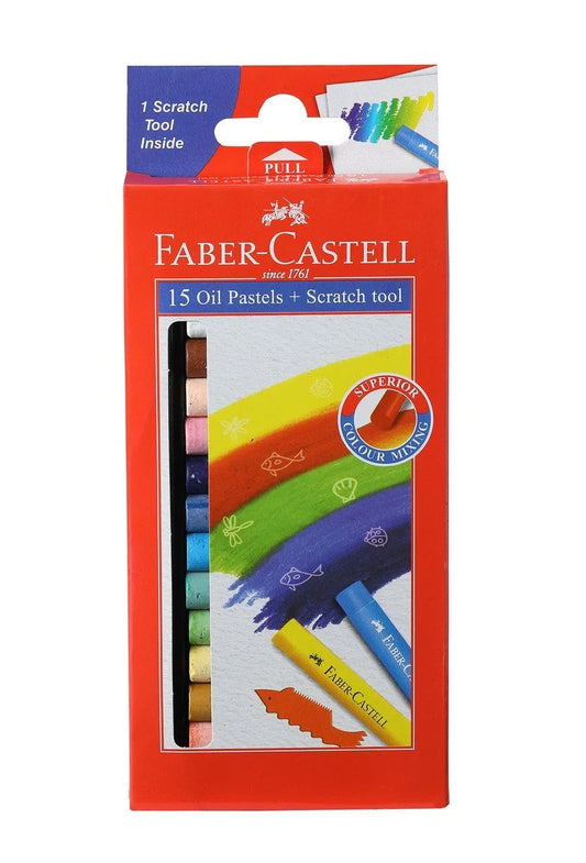 Faber Castell Oil Pastel Set - Pack of 15 (Assorted)