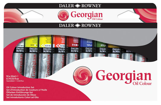 Daler-Rowney Georgian Oil Colour Introduction Set (10x22ml , Multicolor-050)