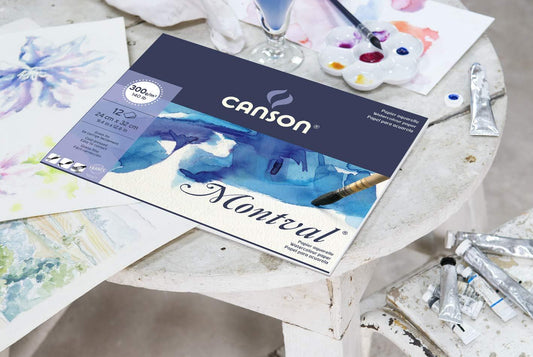 Canson Montval 30x40cm 300 GSM Watercolour Paper (Block of 12 Sheets)