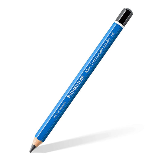 Staedtler Mars Lumograph Jumbo Degree Blister Pencil of 5 Degrees - HB, 3B, 4B, 6B & 8B (Pack of 5)