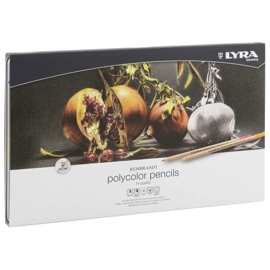 Lyra Rembrandt Polycolor In Grey Tones Art Pencils Set With Metal Case | Perfect For Beginners, Professionals & Artists | Ideal For Sketching, Painting, Drawing & Shading | Multicolour, Pack of 36
