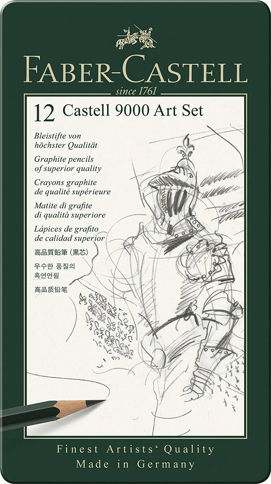 Faber-Castell Castell 9000 Pencil Set - Pack of 12