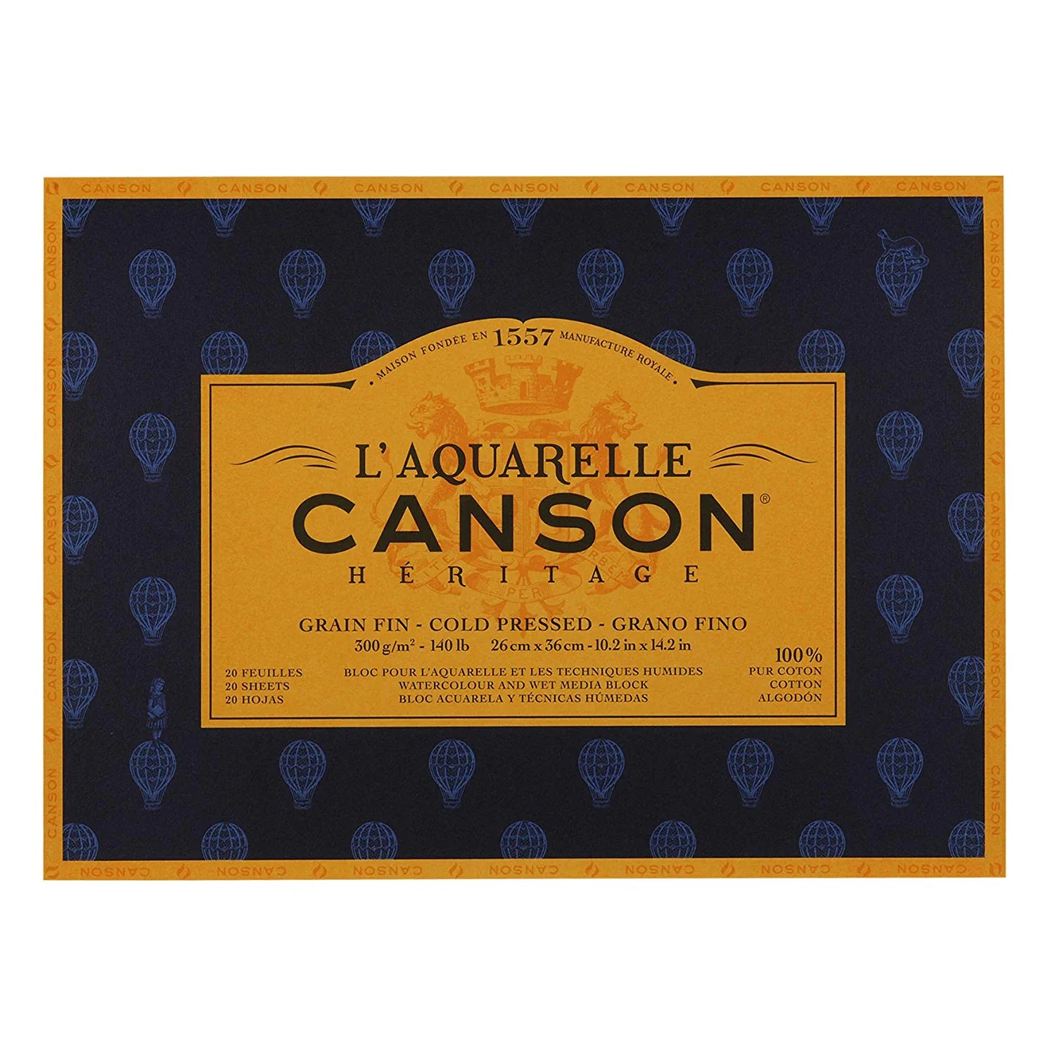Canson HERTG WC 140CP 10X14 20SH BLOC