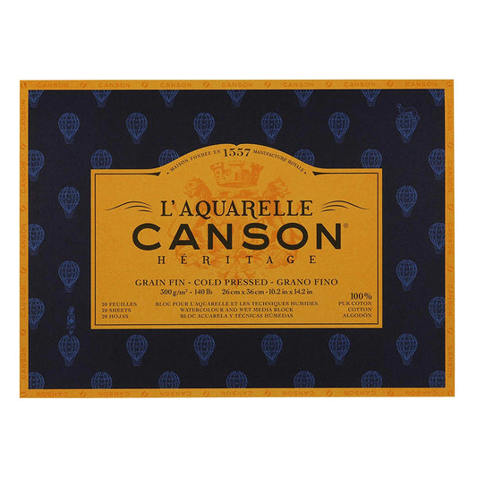 Canson HERTG WC 140CP 10X14 20SH BLOC