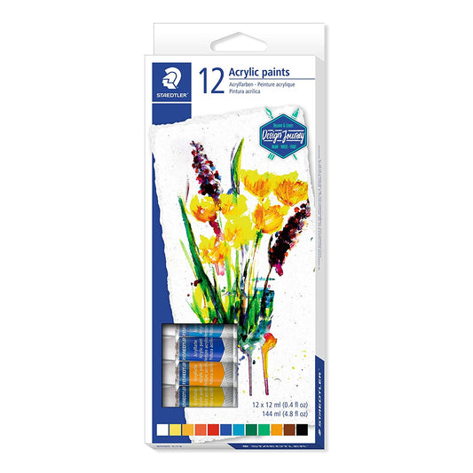 Staedtler Karat Acrylic Paint Colours Set - Pack of 12