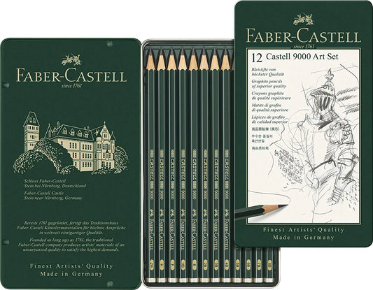 Faber-Castell Castell 9000 Pencil Set - Pack of 12
