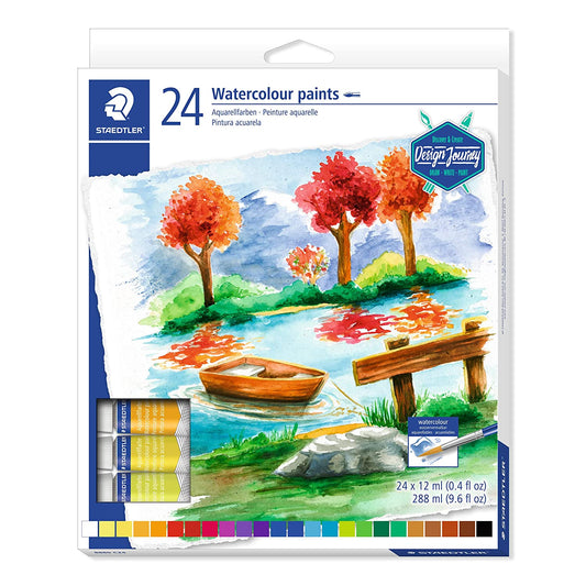 Staedtler Aquarell Water Colour Paint Set - Pack of 24 Tubes