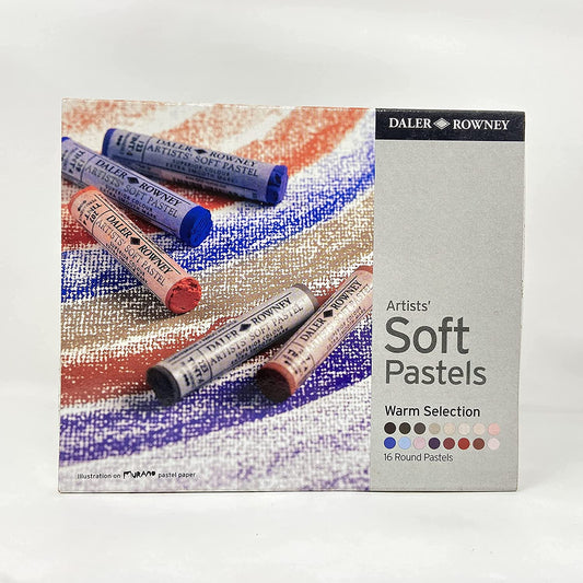 Daler Rowney Artists’ Soft Pastel Set (16Pcs, Warm)
