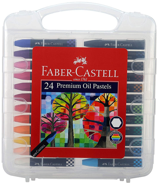 Faber-Castell Premium Hexagonal Oil Pastel Set - Pack of 24
