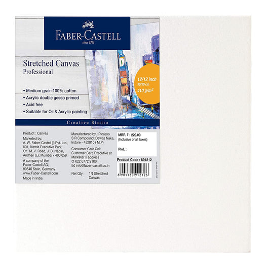 Faber-Castell 891212 Art Stretched Canvas Board