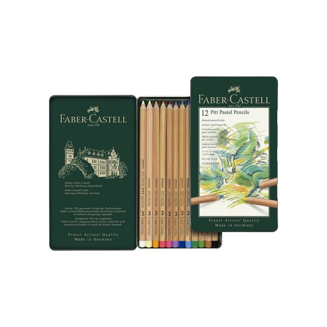 Faber Castell Pitt Pastel Pencil Set - Pack of 12