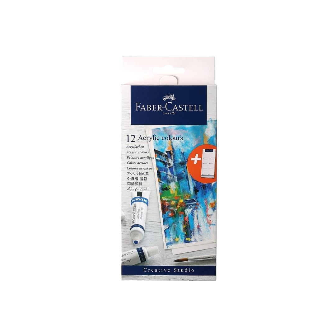 Faber-Castell Student Acrylic Colour Set - Pack of 12