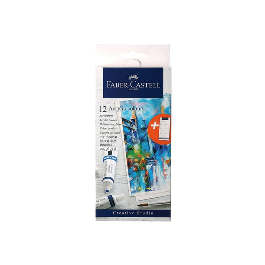 Faber-Castell Student Acrylic Colour Set - Pack of 12