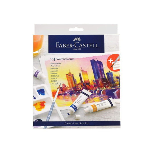 Faber-Castell Creative Studio Watercolours, 9 ml, Set of 24