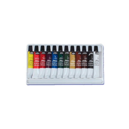 Pebeo High Viscosity Studio Acrylics - Set of 12 Colours