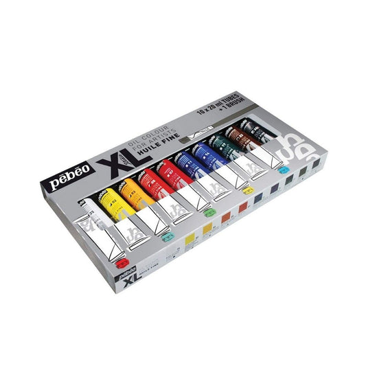 Pebeo Studio Fine XL Oil - Set of 10 Colours in 20ml tubes