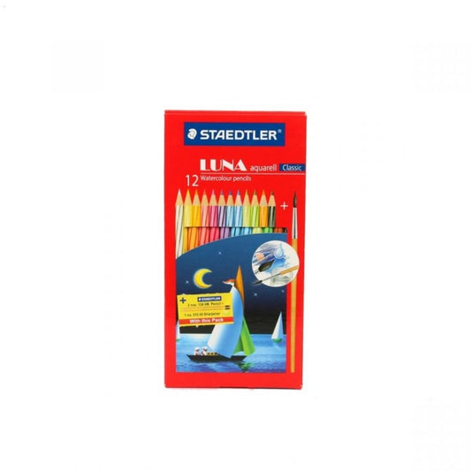 Staedtler Luna School Triangular Water Colour Pencils, Pack of 12