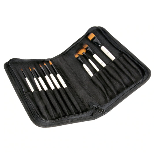 Daler Rowney Graduate Synthetic Brush Zip Case Set of 10 (212500100)