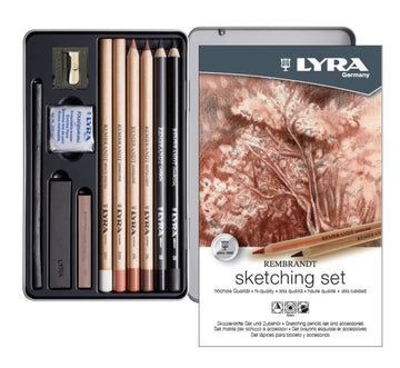 LYRA Rembrandt Sketching Set 11 Pcs Metal Box (L2051110)