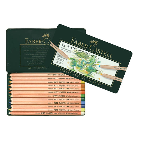 Faber Castell Pitt Pastel Pencil Set - Pack of 12