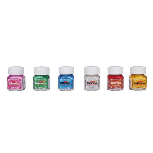 Camel Camlin Kokuyo Fabrica Acrylic Pearl Color - 10ml Each, 6 Shades