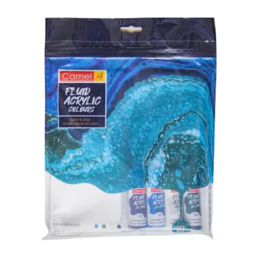 Camel Fluid Acrylic Kit- Aqua Series