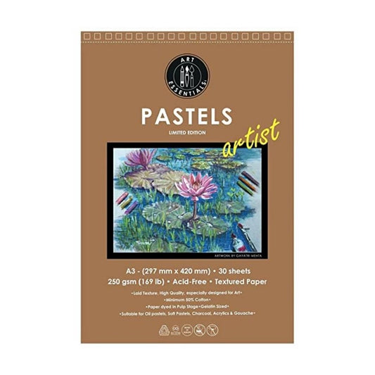 Art Essentials Pastel Artist A3 Gray Mont Led 250 GSM Paper Album of 20 Sheets