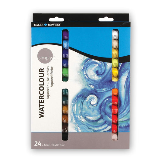 Daler Rowney Simply Watercolour Set (24x12ml)