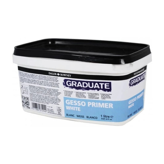 Daler Rowney Graduate Gesso White Primer - 1 Litre