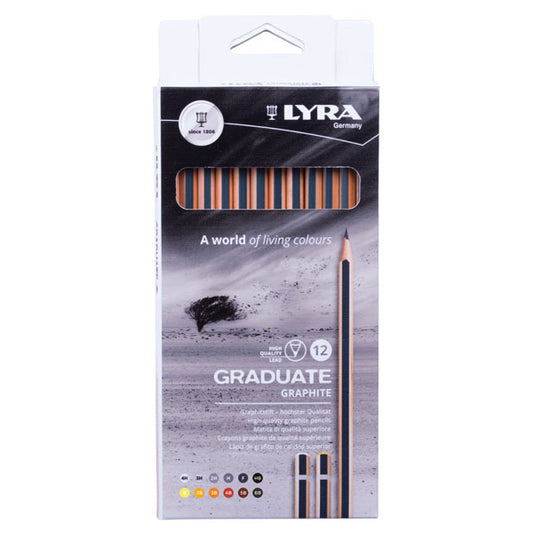 Lyra 1171120 Graduate Assorted Graphite Pencils Box of 12 Pieces