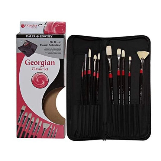 Daler-rowney 283300111 Georgian Fine Art Zip Case 10 Brush Long Handle