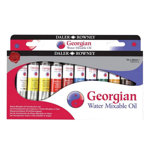 Daler Rowney Georgian Water Mixable Oil Set (10X20 ml)